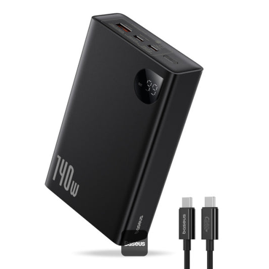 Baseus Laptop Power Bank 24000mAh with 140W Super Fast Charge | 2 USB-C ports and 1 USB-A Adaman Series - Black