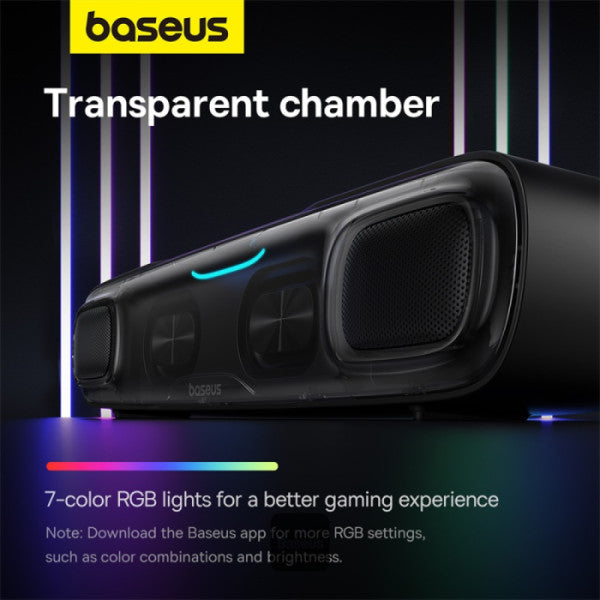 Baseus AeQur Series DS10 Desktop Mini Soundbar Bluetooth Speaker (without Battery) - Black