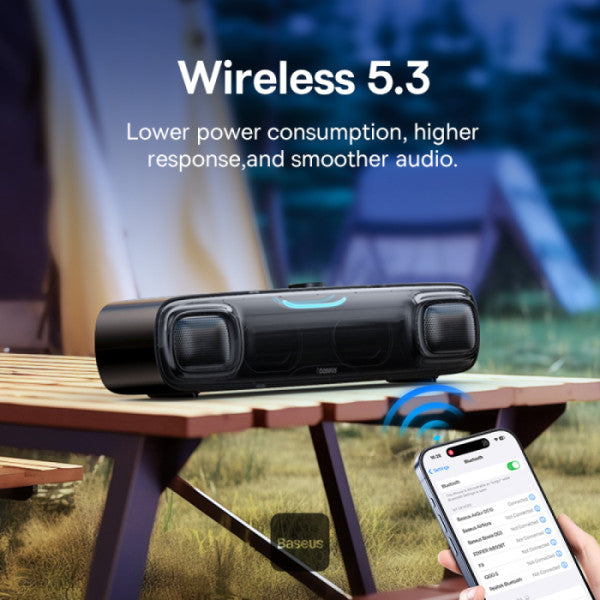 Baseus AeQur Series DS10  Desktop Mini Soundbar Bluetooth Speaker - Black