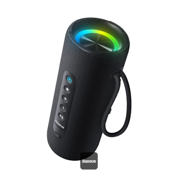 Baseus AeQur Series VO20 Bluetooth Speaker with Ambient RGB Light | BT 53 15H Playtime 15W Loud Stereo Sound Deep Bass - Black