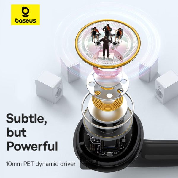 Baseus Encok CZ18 Type-C Wired Earphone In-Ear Noise Isolation Headphone With Noiseless HD Mic - Black