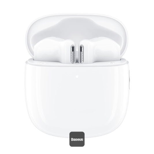 Baseus Bowie WX5 True Wireless Earphones - 4 ENC Mics with AI Noise Cancellation for Crystal Clear Calls 30-Hour Playback TWS Bluetooth 53 - White