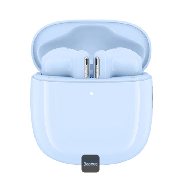 Baseus Bowie WX5 True Wireless Earphones - 4 ENC Mics with AI Noise Cancellation for Crystal Clear Calls 30-Hour Playback TWS Bluetooth 53 - Blue