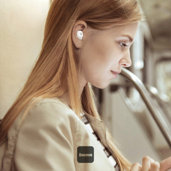 Baseus Encok WM01 True Wireless Earphones  36H Playtime Bluetooth 53 Low-Latency Fast-Charging in-Ear Earbuds - White