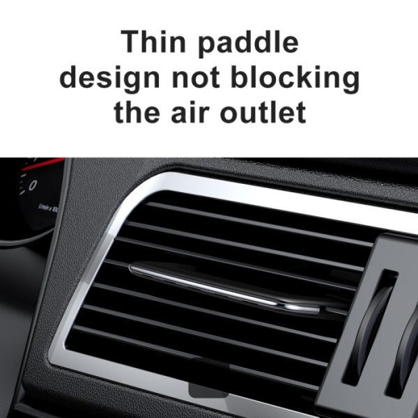 Baseus Car Air Freshener Aromatherapy Fragrance Diffuser Air Vent Non Alcoholic Solid Ultra Thin Paddle (6 pc of Fragrances Included in Box) - Black