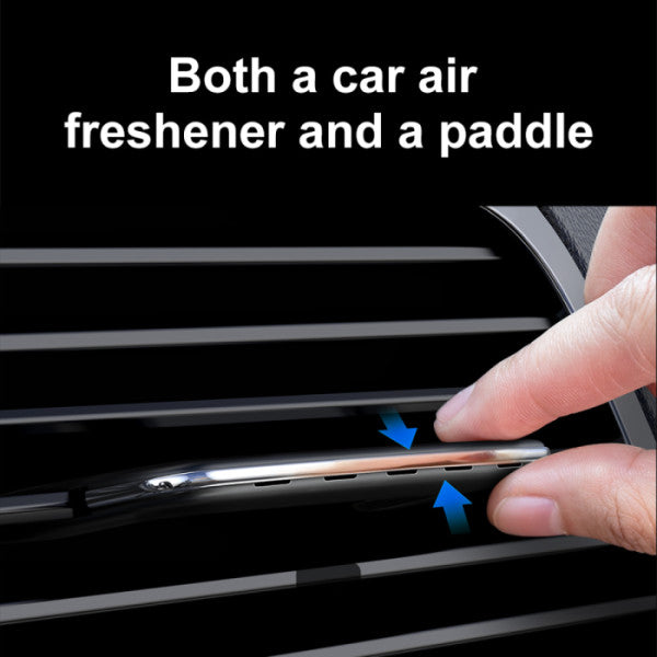 Baseus Car Air Freshener Aromatherapy Fragrance Diffuser Air Vent Non Alcoholic Solid Ultra Thin Paddle (6 pc of Fragrances Included in Box) - Black