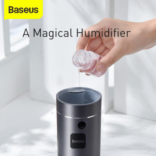Baseus Car Diffuser & Humidifier - USB Powered Portable Aroma Air Freshener & Cool Mist Auto Air Humidifier for Home Office & Car - Grey