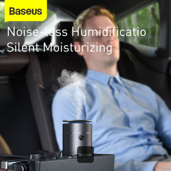 Baseus Car Diffuser & Humidifier - USB Powered Portable Aroma Air Freshener & Cool Mist Auto Air Humidifier for Home Office & Car - Grey