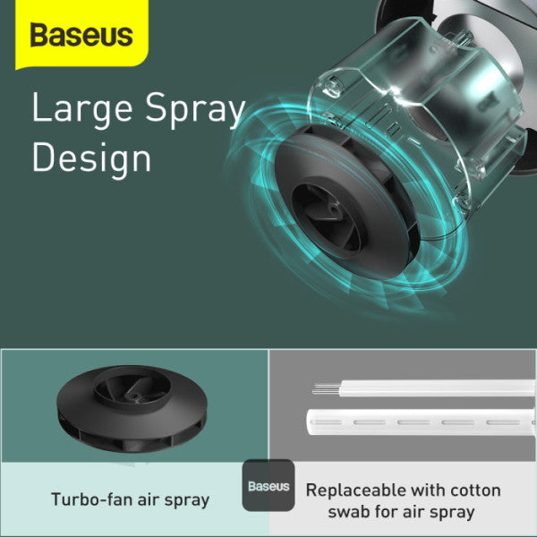 Baseus Car Diffuser & Humidifier - USB Powered Portable Aroma Air Freshener & Cool Mist Auto Air Humidifier for Home Office & Car - Grey