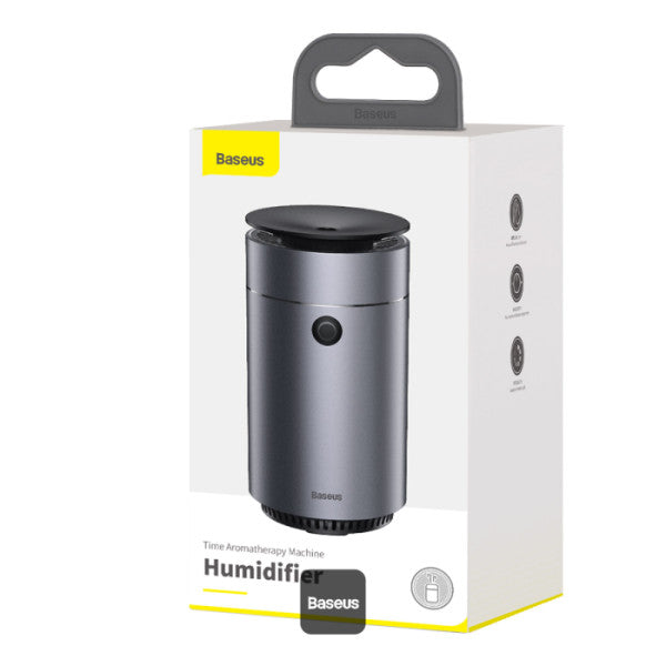 Baseus Car Diffuser & Humidifier - USB Powered Portable Aroma Air Freshener & Cool Mist Auto Air Humidifier for Home Office & Car - Grey