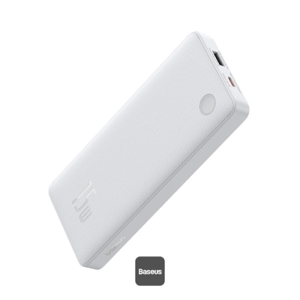 Baseus Airpow Lite 10000mAh Fast Charge Power Bank 15W With Type-C and USB-A Port - White