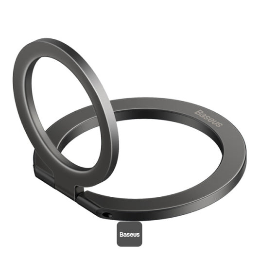 Baseus Halo Series  Foldable Metal Ring Stand | 360° Rotation Magnetic Ring Holder & Stand for All Phones - Grey