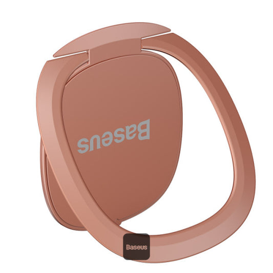 Baseus Invisible Phone Ring Holder | 360 Degree Rotating Metal Finger Grip Adjustable Phone Holder & Stand - Pink