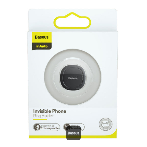 Baseus Invisible Phone Ring Holder | 360 Degree Rotating Metal Finger Grip Adjustable Phone Holder & Stand - Tarnish
