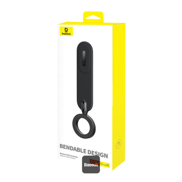 Baseus C02 Go Magnetic Car Phone Holder 360° Rotatable Bendable Car Mount - Black