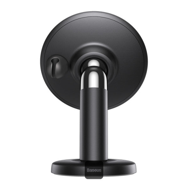 Baseus C01 Magnetic Car Phone Holder for Dashboard | 360° Rotation Phone Mount With Ultra Strong Neodymium Magnets & Cable Clip on Back - Black