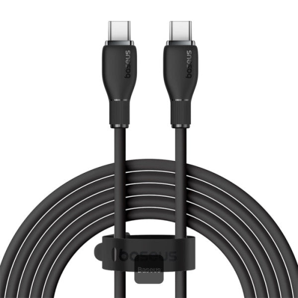 Baseus Pudding Series Fast Charging Cable With High-Speed Data Transmission Type-C to Type-C 100W 5A 2M - White