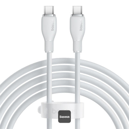 Baseus Pudding Series Fast Charging Cable With High-Speed Data Transmission Type-C to Type-C 100W 5A 12M - White