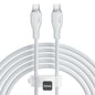 Baseus Pudding Series Fast Charging Cable With High-Speed Data Transmission Type-C to Type-C 100W 5A 12M - White