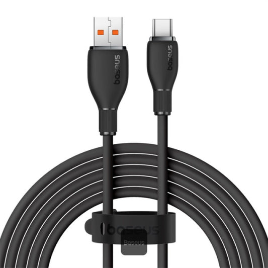 Baseus Pudding Series Fast Charging Cable With High-Speed Data Transmission USB-A to Type-C 100W 6A 12M - Black