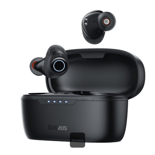 Baseus Bowie MA10 True Wireless Earphones with Active Noise Cancellation 140H Battery Life IPX6 Waterproof  4 ENC Mics BT 53 ANC Earbuds - Black