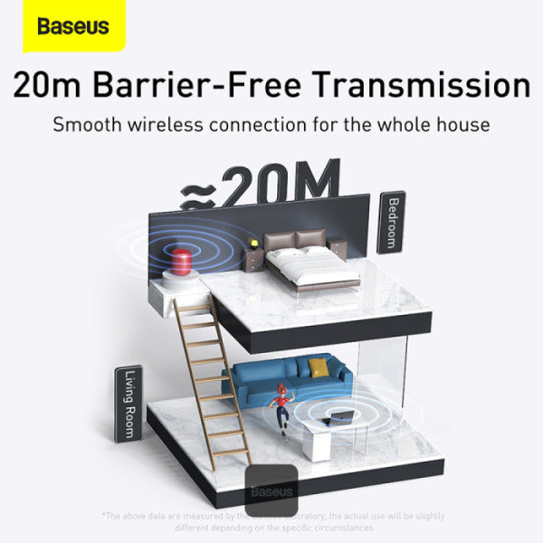 Baseus BA04 Mini Bluetooth Adapter for PC USB 50 Wireless Bluetooth Dongle Receiver - Black