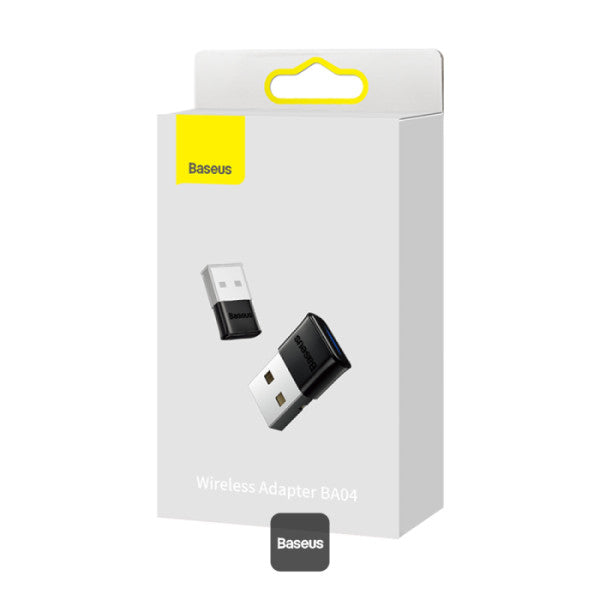Baseus BA04 Mini Bluetooth Adapter for PC USB 50 Wireless Bluetooth Dongle Receiver - Black