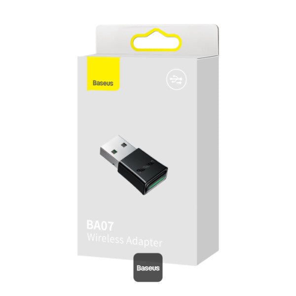Baseus BA07 Mini Bluetooth Adapter for PC USB 53 Wireless Bluetooth Dongle Receiver - Black