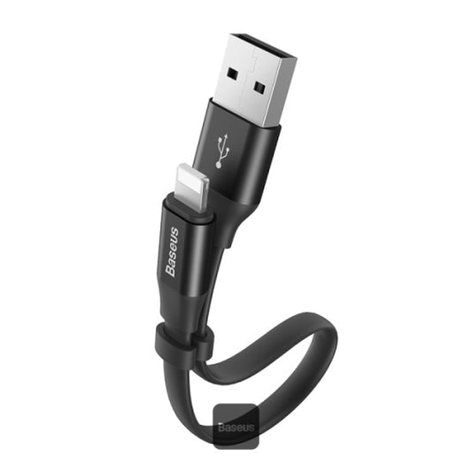 Baseus Nimble USB-A to Lightning Flat Cable -Ultra-Portable Charging Cable 23CM - Black