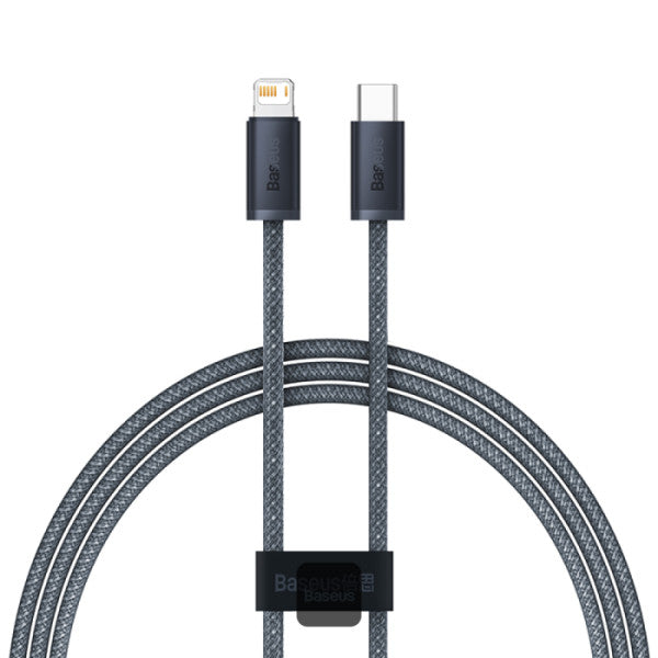 Baseus Dynamic Series Type-C to Lightning Cable - 20W PD Fast Charging & 480Mbps Data Transfer Nylon Braided 1M - White