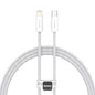Baseus Dynamic Series Type-C to Lightning Cable - 20W PD Fast Charging & 480Mbps Data Transfer Nylon Braided 1M - White