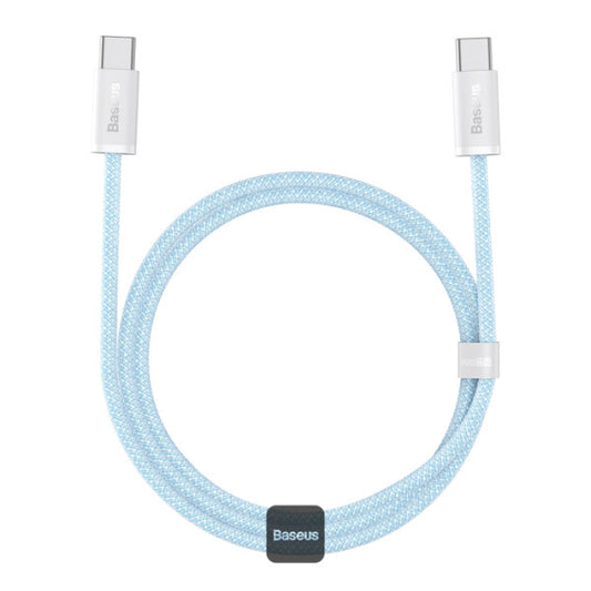 Baseus Dynamic Series Type-C to Type-C Cable - 100W PD Fast Charging & 480Mbps Data Transfer Nylon Braided 1M - Blue