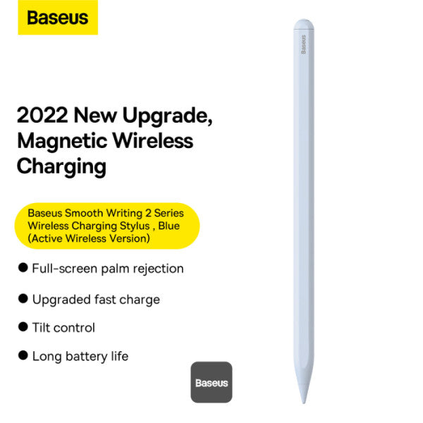 Baseus Smooth Writing 2 Series Wireless Charging Stylus Pencil for Apple iPad (Active Wireless Version) - Blue