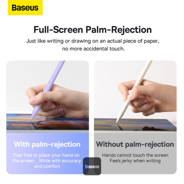 Baseus Smooth Writing 2 Series Wireless CharginCharging Stylus Pencil for Apple iPad (Active Wireless Version) - Purple