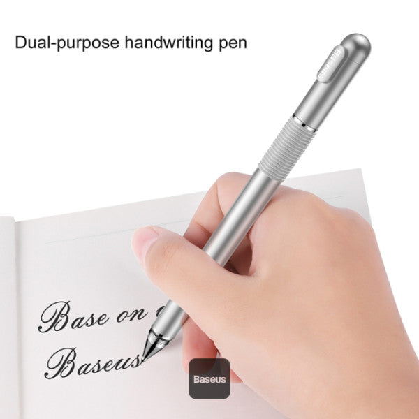 Baseus Golden Cudgel Double-Sided Capacitive Stylus with Precision Disc & Gel Pen For Phone Tablet and Computer - Black