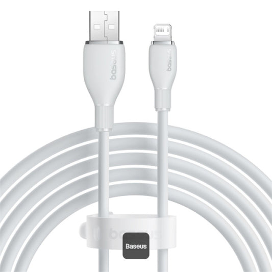 Pudding Series Fast Charging Cable With High-Speed Data Transmission USB-A to Lightning 12W 24A 12M - White