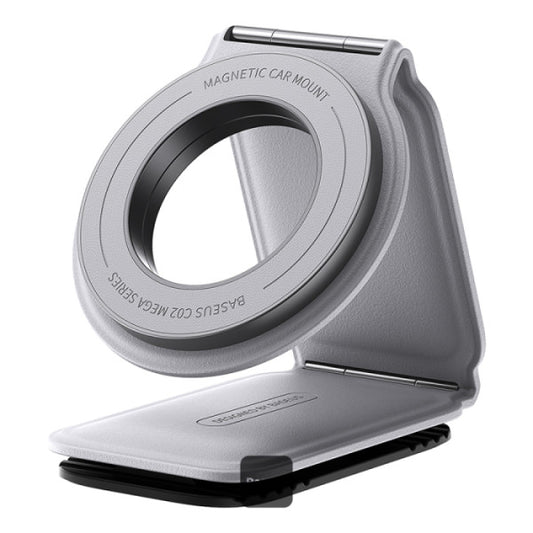 Baseus C02 Prime Trip Series Magnetic Car Phone Holder 360° Rotatable Foldable Car Mount - Grey