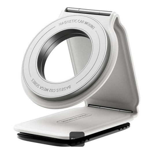 Baseus C02 Prime Trip Series Magnetic Car Phone Holder 360° Rotatable Foldable Car Mount - White