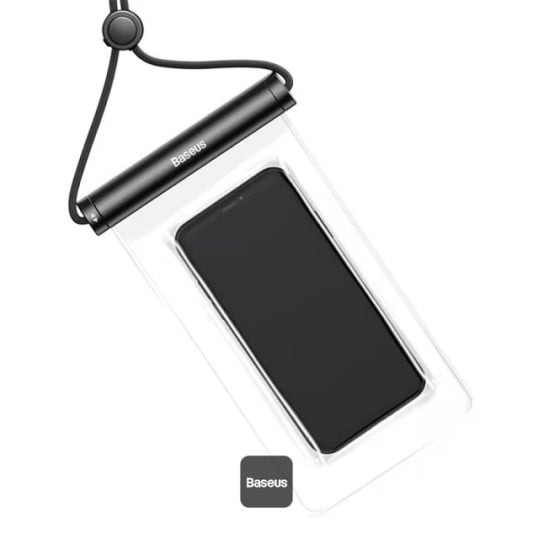 Baseus AquaGlide Waterproof Phone Pouch With Cylindrical Slide Lock IPX8 Certified for Phones Up to 72 - Black