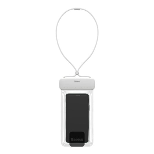 Baseus AquaGlide Waterproof Phone Pouch With Slide Lock IPX8 Certified for Phones Up to 72 - White