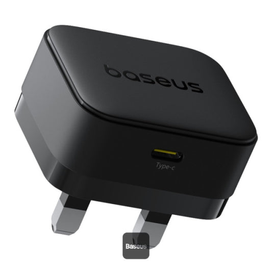 Baseus Palm 20W PD Type-C Fast Charging Wall Charger - Ultra Fast USB-C Charger With UK Plug - Black