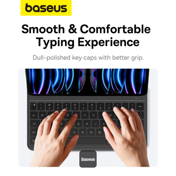 Baseus Brilliance Series Magnetic Keyboard Case for iPad Air 4 5 109″ iPad Pro 11″ (2018-2022) - BT 53 Detachable 150H Battery Life - Black