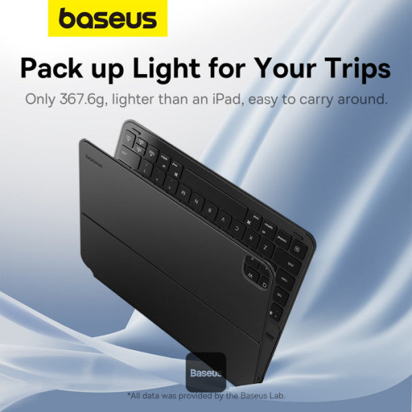 Baseus Brilliance Series Magnetic Keyboard Case for iPad Air 4 5 109″ iPad Pro 11″ (2018-2022) - BT 53 Detachable 150H Battery Life - Black