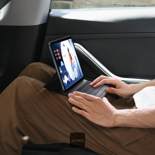 Baseus Brilliance Series Magnetic Keyboard Case for iPad Air 4 5 109″ iPad Pro 11″ (2018-2022) - BT 53 Detachable 150H Battery Life - Black