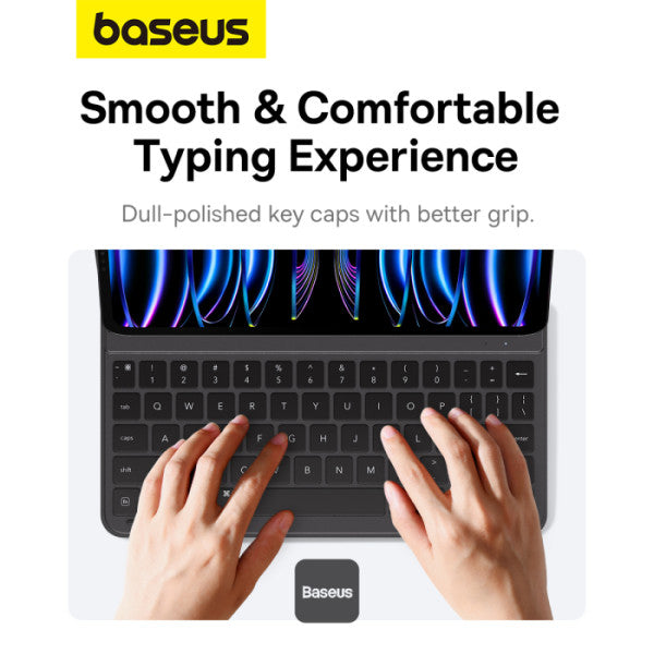 Baseus Brilliance Series Magnetic Keyboard Case for iPad Pro 129″ (2019-2022) - BT 53 Detachable Ultra-Thin 150H Battery Life - Black