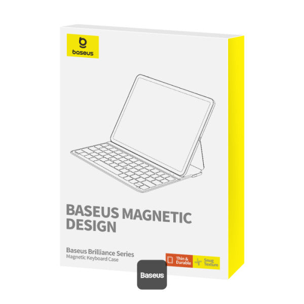 Baseus Brilliance Series Magnetic Keyboard Case for iPad Pro 129″ (2019-2022) - BT 53 Detachable Ultra-Thin 150H Battery Life - Black