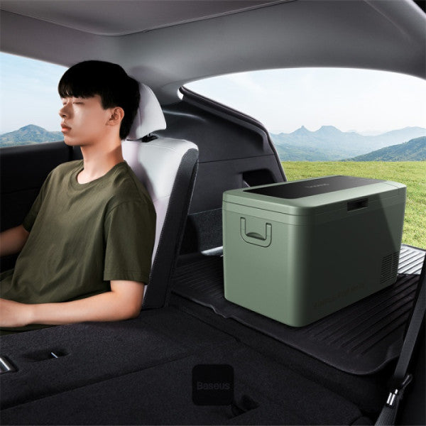 Baseus T-Space Car Refrigerator Freezer & Cooler for Tesla Model Y – 261L -4℉ Fast Cooling App Control Ideal for Car Outdoor & Camping - Green