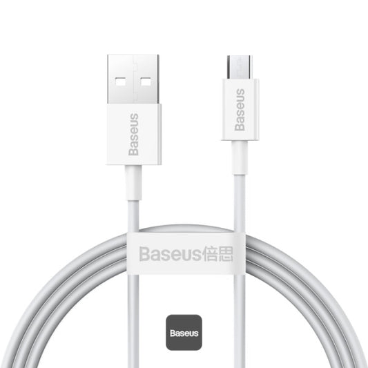 Baseus Superior Series USB-A To Micro 2A Fast Charging Data Cable 1M - White