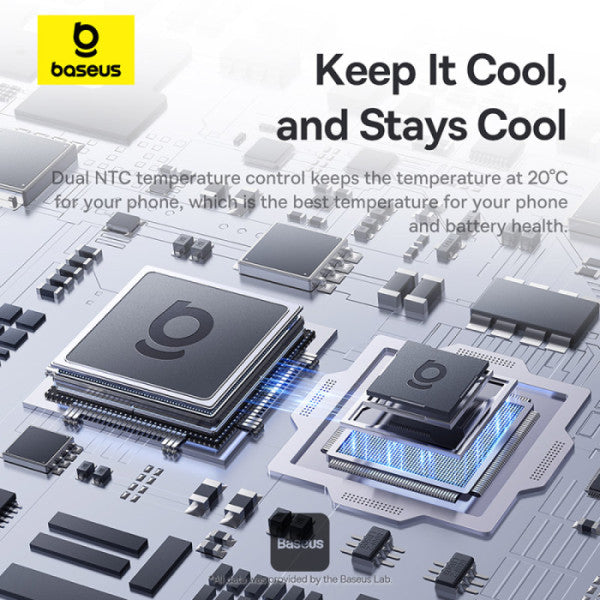 Baseus MagPro II Series Ultra-Thin Magnetic Phone Cooler with RGB Lighting | Ideal for Intense Gaming & Extended Use - Black