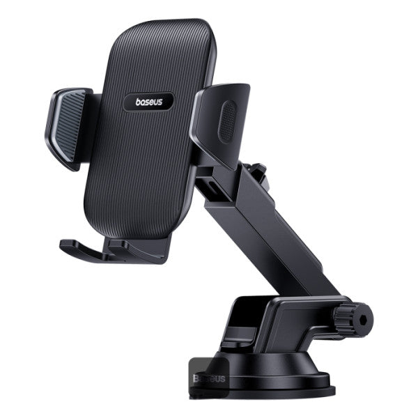 Baseus UltraControl Go Series Clamp-Type Phone Holder (Suction Cup Version) UltraStable Dashboard Windshield Mount - Black
